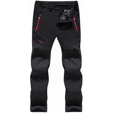 Wasserdichte Unisex-Fleece-Arbeitshose, Softshell-Skihose und Kaschmirhose, Größe 6XL