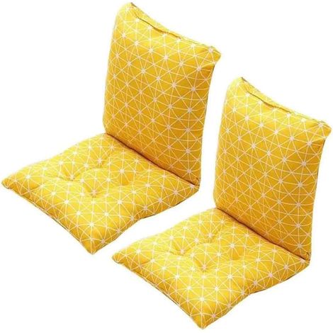 Backrest Chair Cushion, 40x40cm Seat Cushion Set of 2, Soft and Breathable for Kitchen Dining Garden Chairs (1/5)
