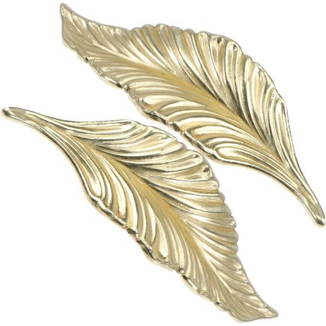 Poignée de Porte Rétro en Alliage de Zinc de Feuille 2 Pièces Bord Lisse pour Meuble et Décoration Intérieure Maison (1/5)