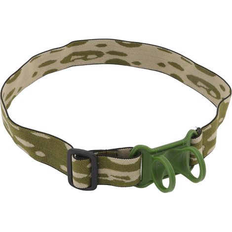 Sangle élastique réglable pour lampe frontale, compatible avec les lampes de 22 à 32 mm de diamètre pour le cyclisme en extérieur. (1/5)