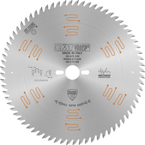 285.672.12M LAME CIRCULAIRE CHROMÉE HW 300x3.2/2.2x30 Z72 10ATB (1/5)