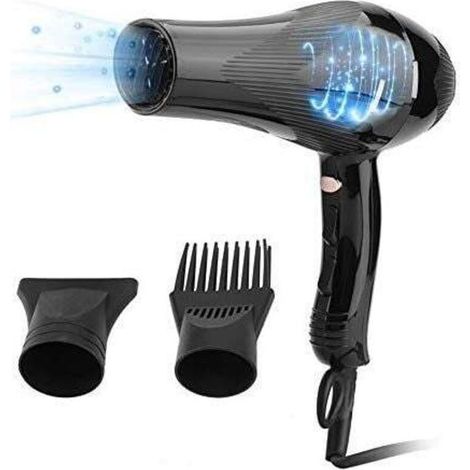 Sèche-cheveux Professionnel 3000W, Seche Cheveux à Séchage Rapide, Température Ionique Négative et Constante, Sèche Cheveux 3 Niveaux de Températures et 2 Vitesses, avec 2 Buses, pour Salon Ma