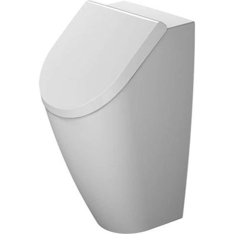 Duravit ME by Starck - Urinario para tapa, entrada de agua posterior, Rimless, con HygieneGlaze, blanco alpino 2812302000 (1/2)