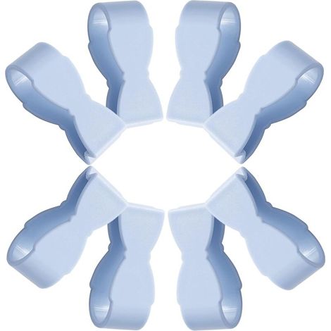 Lot de 8 pinces antidérapantes pour housse de couette, sans aiguille, pour draps de lit, fixation multi-usages pour rideaux, bleu (1/4)