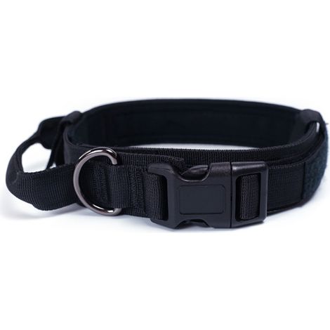1 Collier tactique, nylon 1680D, poignée de contrôle, anneau en D, dressage chien (1/5)