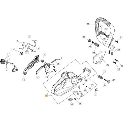 Serbatoio motosega modelli GS451 ORIGINALE EMAK 50230279R