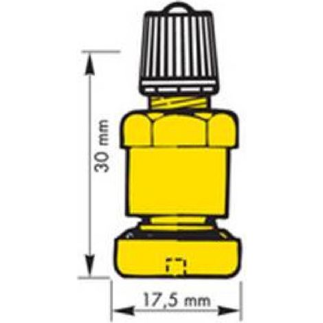 2x Valve laiton speciale utilitaires long.30mm diam.175115mm
