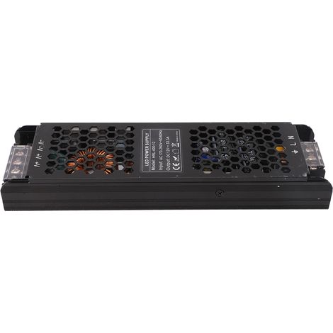 Alimentation découpage 400W tension constante – Pour ruban LED long – Transfo AC170-260V vers DC12V – Étanche et fiable (1/5)