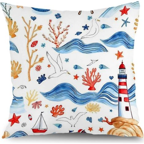 Housse de coussin extérieur floral, décoration maison moderne,40×40cm (1/5)