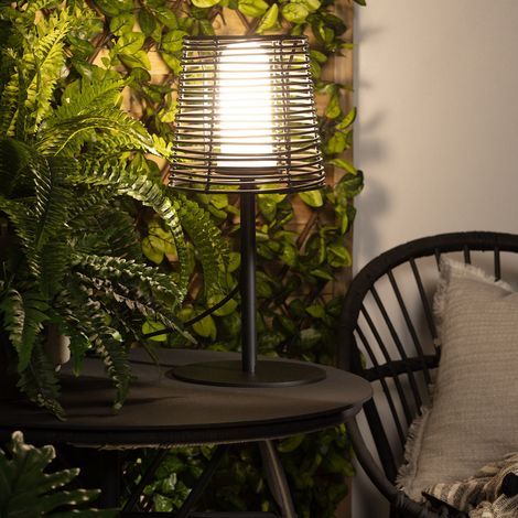 Tischlampe für den Aussenbereich Asha Braun