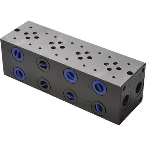 Base Cetop 3 con attacchi da 3/8" EUROFLUID MR34GZ (1/5)