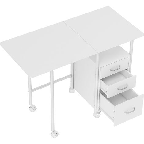 Station informatique bureau BENZO blanche (1/5)