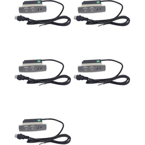 Télécommande pour fauteuil inclinable électrique 5X, ABS, 2 boutons, connecteurs droits 5 broches, interrupteur manuel pour canapé et fauteuil releveur électrique (1/5)