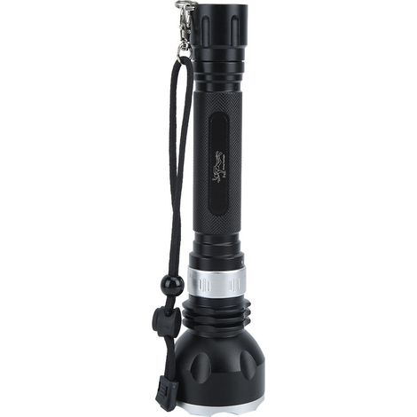 Lampe torche LED étanche en alliage d'aluminium 100M sous-marine puissante pour plongée, escalade et camping - Modèle P1 (1/5)