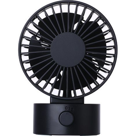 Mini ventilatore da scrivania silenzioso, ventilatore portatile USB personale per ufficio, casa, studio e camera da letto - Nero