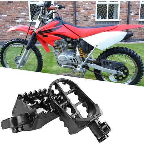 Repose-pieds en alliage d'aluminium compatibles avec Honda XR50R, CRF50, CRF70, CRF80 et CRF100F (1/5)