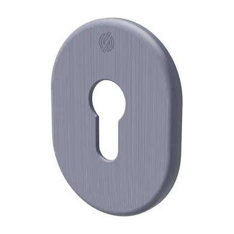 5PZ MOSTRINA INTERNA/ESTERNA CILINDRO EUROPEO SERIE T mm62X82X6 ottone cromo