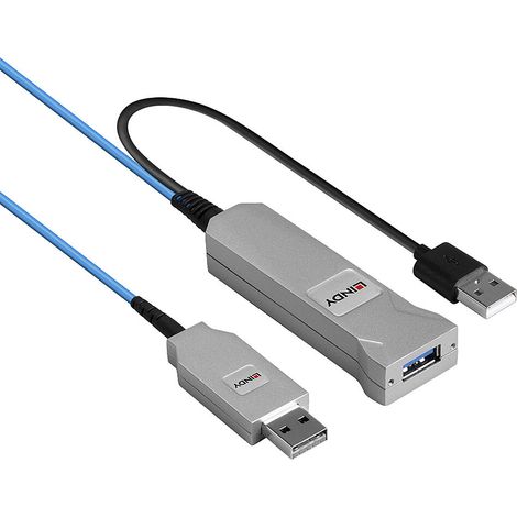 Câbles - USB & Thunderbolt LINDY 30m Fibre Optic USB 3.0 Cable