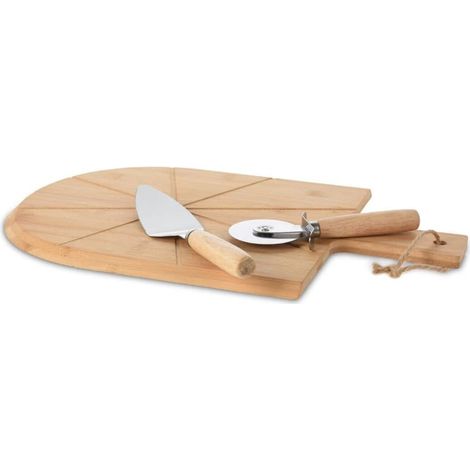 Set Taglieri Pizza 3 pz 43x30 cm in Bambù Excellent Houseware (1/5)