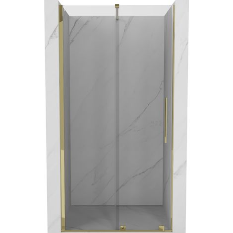Mexen Velar porte doccia scorrevoli 90 cm, trasparenti, dorate - 871-090-000-01-50 (1/5)