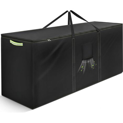Sac De Rangement pour Coussins De Jardin, Sac ImperméAble, Tissu Oxford 420D éPais, avec PoignéE, RéSistant Aux UV, Sac en Forme De Sapin (1/5)