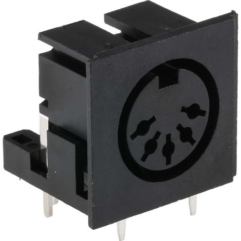 Connecteur DIN RS PRO, 5 contacts, Femelle, Traversant, A souder ( Prix pour Paquet de 5 )