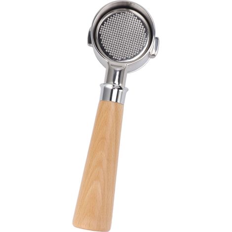 51-mm-Siebträger für 2-Kanal-Kaffeemaschinen ohne Boden, Ersatz für die Kaffeemaschine EC0310, A2-Stil, Buche, Naturfarbe (1/5)