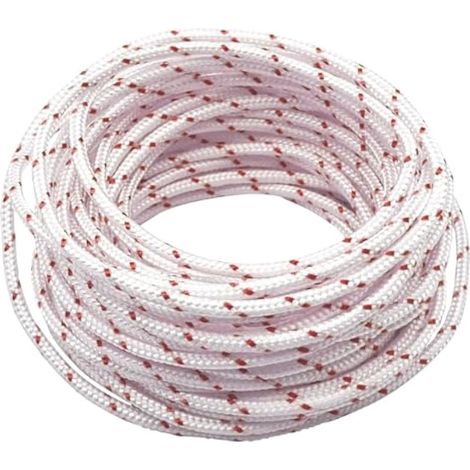 10 Mètres 4mm Cordon de Traction pour Corde de Démarrage Corde Lanceur Tondeuse Corde de Rechange pour Démarreur pour Tondeuse à Gazon tronçonneuse Compatible avec Stihl Craftsman Husqvarna (1/4)