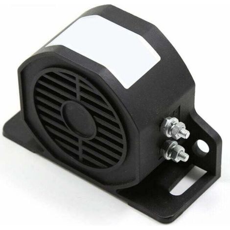 Waterproof reversing horn, super loud emergency alarm for car motor, 30W, 110dB, 12V-80V DC, model - black (1/4)