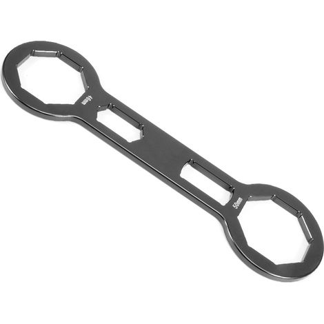 Clé à fourche 1,8/2 pouces pour amortisseurs avant, extracteur et installateur de réparation, compatible CRF250R CRF450R CRF450X, noir, outil de suspension moto. (1/5)
