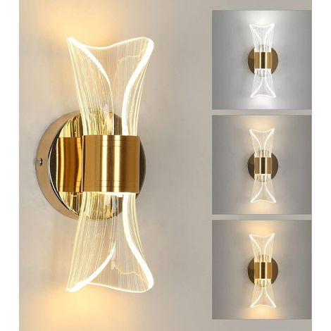 Moderne LED-Wandleuchte, LED-Wandleuchte für den Innenbereich, 3 Farbtemperaturoptionen, geeignet für Wohnzimmer, Schlafzimmer, Treppenhäuser und Flure.