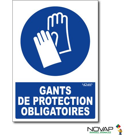 Panneau Gants de protection obligatoires - Rigide A5 - 4600628