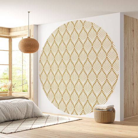 Papier peint rond / cercle - Motif oriental - 103 - Diamètre 50 cm (1/4)