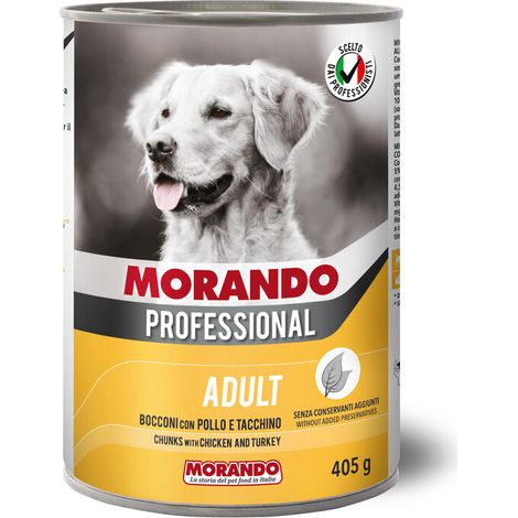 24 x CIBO CANE MORANDO LATT  405 G BOCCONI POL TACCH