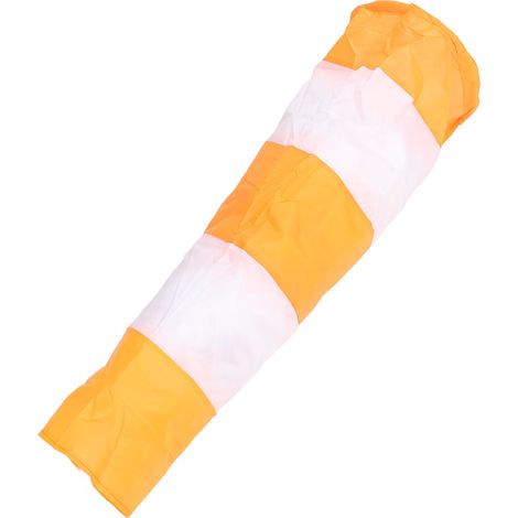 Windsack zur Messung der Windrichtung, orangefarbener Polyestersack, 80 cm, für den Außenbereich, Flughafen, Leuchtstoffröhre (1/5)