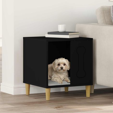 Dog House Black 44 x 42 x 49 cm Engineered Wood vidaXL (1/5)