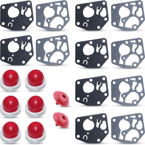 Adefol 694395 795083 Kit d'ampoule de démarrage, membrane de carburateur, joint, soupape de retenue pour B&S pour tondeuse Toro MTD Craftman (1/5)