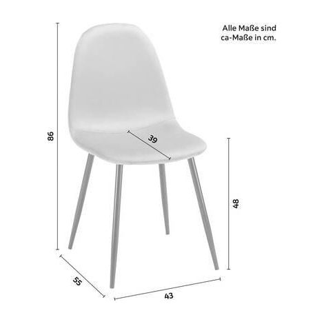 Mömax Stuhl Lio Grau Samt Gepolstert (1/5)