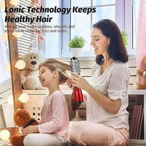 Brosse soufflante rotative pour lisser et boucler les cheveux facilement, sèche-cheveux coiffant 2 en 1 (1/5)