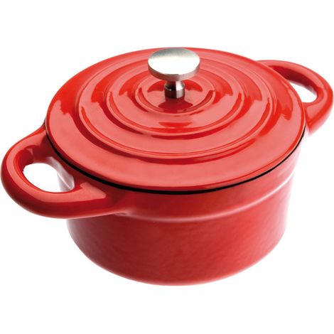 Accessoire de cuisine ibili mini cocotte fonte émaillée 0.3 litre