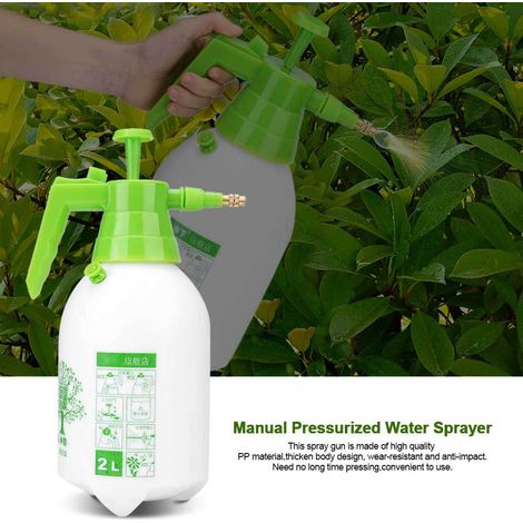 Pulvérisateur d'eau manuel sous pression de 2 L, pistolet arroseur, outil d'arrosage pour jardin, pelouse et plantes (1/5)