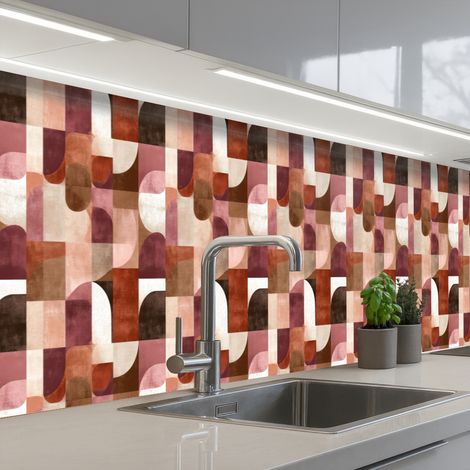 REVETEMENT MURAL DE CUISINE, CRÉDENCE DE CUISINE Géométrie - Moderne - Rétro 500x80 cm (1/5)