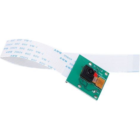 Grünes Kameramodul für Raspberry Pi 4 3B, 5 MP mit 15 cm Kabel HBVRPI1508G V11 (1/5)