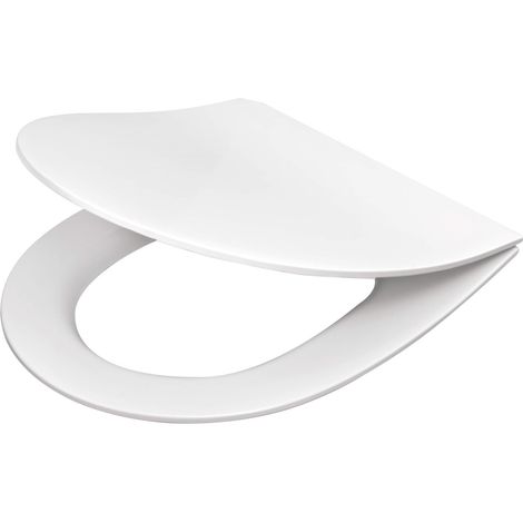 Schmaler WC-Sitz mit Absenkautomatik, WEISS, CDE 6SOZ (1/5)