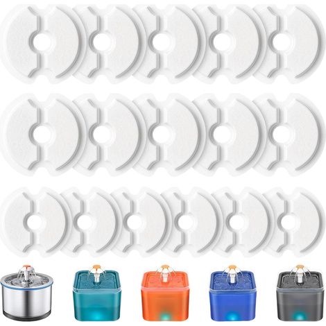 filtre Katzenbrunnen 16 pièces, filtre Trinkbrunnen Katzen pour 2 L & 2, 5 L / 67oz & 84oz Trinkbrunnen Katzen (1/5)