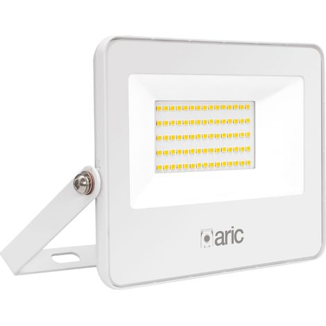 projecteur à led - aric wink 2 - 50w - 3000k - blanc - aric 51287
