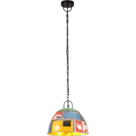 vidaXL Lampada a Sospensione Vintage 25 W Colorata Rotonda 31 cm