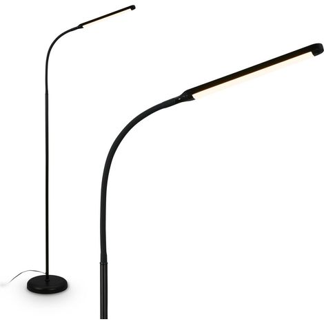 Lampadaire LED Lampe sur pied Lampe dimmable tactile blanc chaud orientable