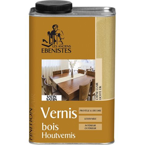 VERNIS BOIS SATINE 1L CHENE CLAIR - Les anciens ébénistes (1/3)