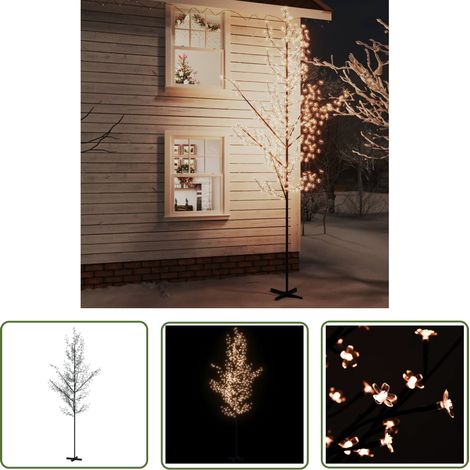 Arbre ¨¤ LED fleur de cerisier 672 LED Blanc chaud 400 cm (1/5)